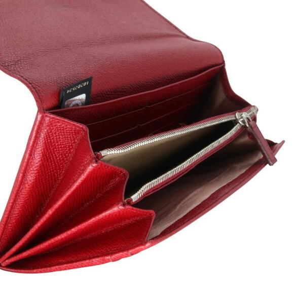 BVLGARI Flap Leather Saffiano Logo Wallet BV-0208N-0020 - Picture 8 of 10